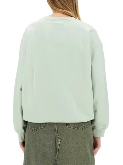 Ganni Logo-print Organic-cotton Sweatshirt