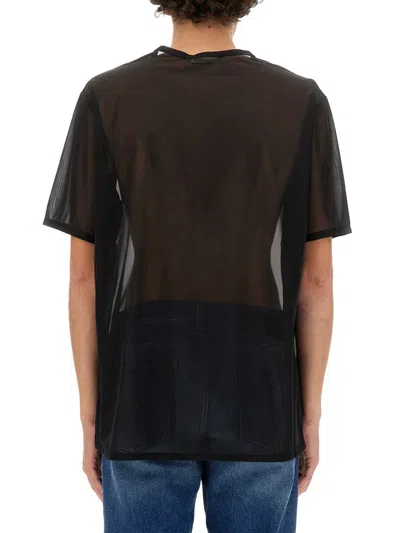 Helmut Lang Logo-print Sheer T-shirt