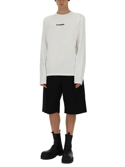 Jil Sander Logo-printed Long-sleeved T-shirt