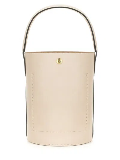 Longchamp Russian Leather Bucket Bag