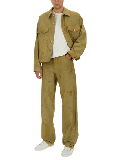Msgm Distressed Denim Pants With Belt Loops