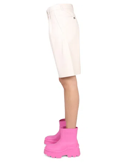 Msgm Faux Leather Bermuda Shorts
