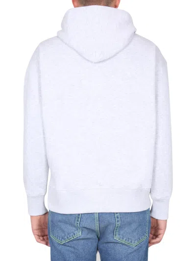 Msgm Man Sweatshirt White Size S Cotton