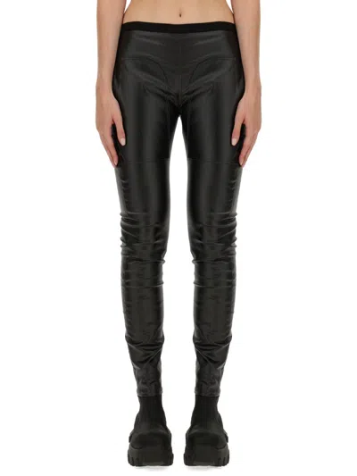 Rick Owens Lurex High-waisted Pants With Gathered Detail