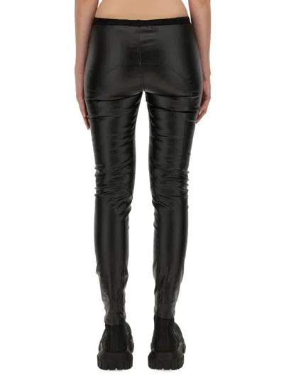 Rick Owens Lurex High-waisted Pants With Gathered Detail