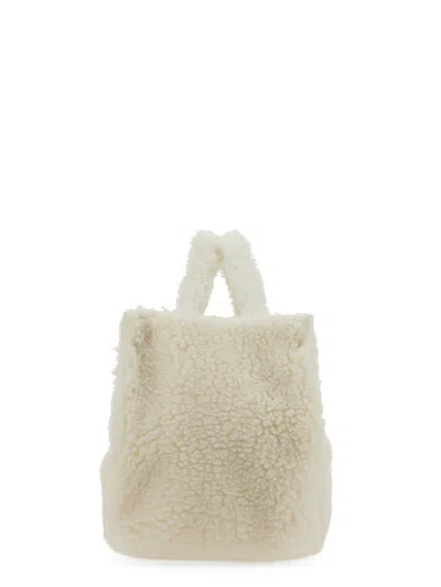 Sunnei Designer Handbags Teddy Fleece Bag