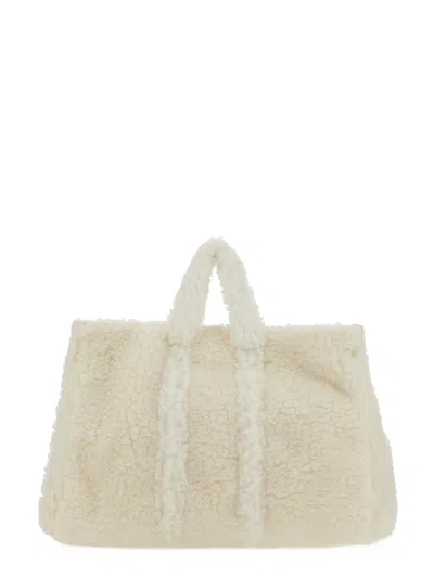 Sunnei Designer Handbags Teddy Fleece Bag