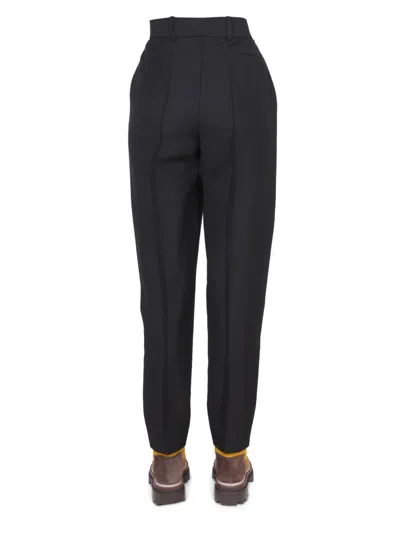 Tory Burch Mohair Ankle Length Trousers With Belt Loops