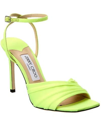 Jimmy Choo Ankle-strap Leather Sandals In Green