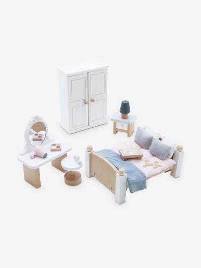 Le Toy Van Wooden Dolls House Bedroom-19 Piece (10.5cm X 5.8cm X 14.8cm) One Size Multicoloured In Multicoloured