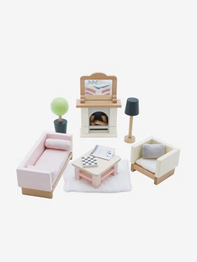 Le Toy Van Wooden Dolls House Living Room-19 Piece (10.5cm X 4cm X 15.2cm) One Size Multicoloured In Multicoloured