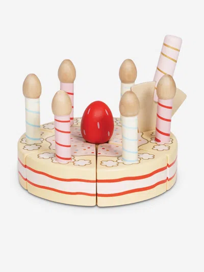 Le Toy Van Sliceable Birthday Cake & Candles-8 Piece (w:13 X D:13 X H:19cm) One Size Multicoloured B In Multicoloured