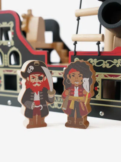 Le Toy Van Barbarossa Pirate Ship & Characters (50 X 19 X 48cm) One Size Black In Black