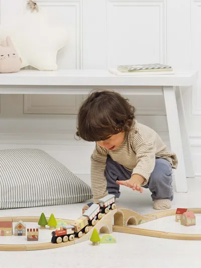 Le Toy Van Figure Of 8 Train Set-40 Pieces (track W:104 X D:45 X H:7.5cm) One Size Multicoloured In Multicoloured