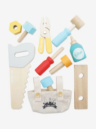 Le Toy Van Tool Box & Wooden Tools-11 Accessories (w:216 D:135 H:155mm) One Size Multicoloured In Multicoloured