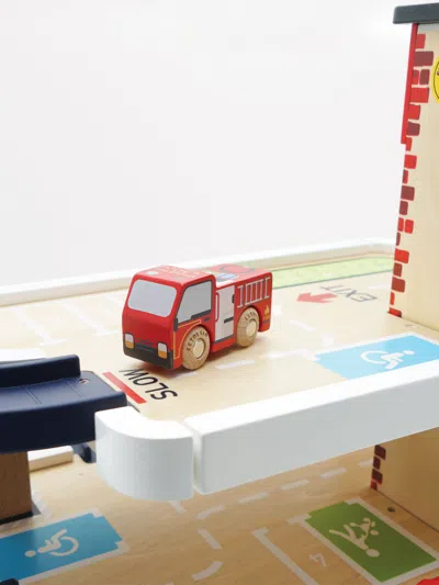 Le Toy Van Fire & Rescue Wooden Garage (w:59.5 X D:45 X H:40cm) One Size Multicoloured In Multicoloured