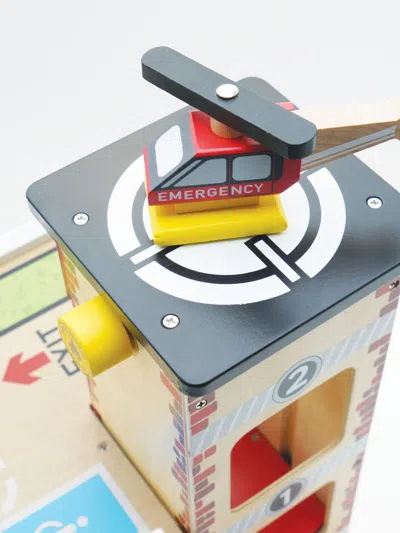 Le Toy Van Fire & Rescue Wooden Garage (w:59.5 X D:45 X H:40cm) One Size Multicoloured In Multicoloured