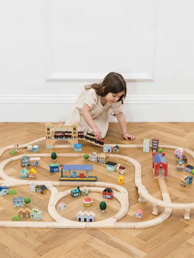 Le Toy Van London Train Set - 120 Pieces One Size Multicoloured By Childsplay Clothing In Multicoloured