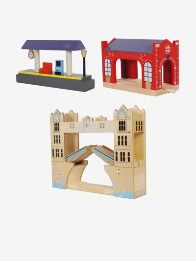 Le Toy Van London Train Set - 120 Pieces One Size Multicoloured By Childsplay Clothing In Multicoloured