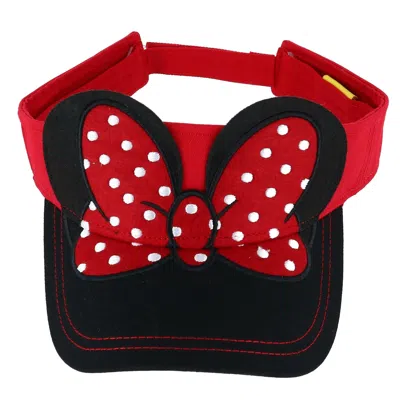 Jerry Leigh Disney Women's Minnie Mouse Visor With 3d Ears And Bow In Black