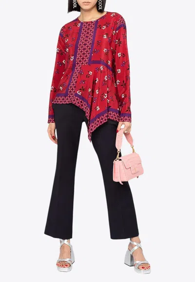 L'autre Chose Cropped Tailored Pants In Blue