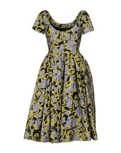 Shop Mary Katrantzou Formal Dress In Acid Green