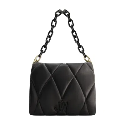 Jason Wu Quilted Chain Shoulder Bag With Jw Logo In Black