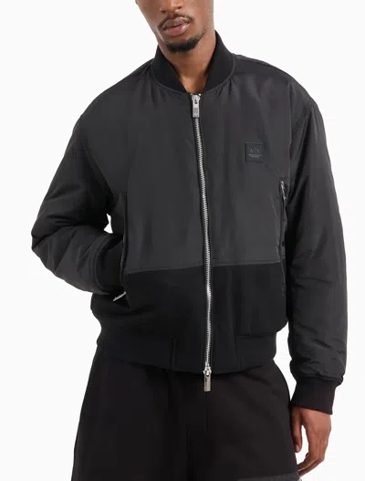 Armani Exchange Logo-patch Bomber Jacket