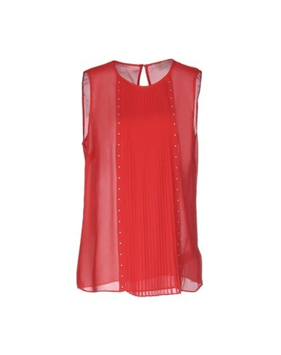 Michael Michael Kors Tops In Red