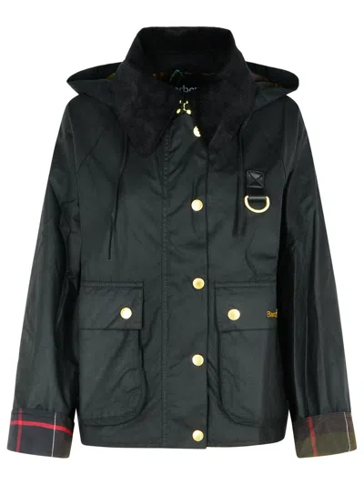 Barbour Reighton Spey Olive Green Waxed Cotton Jacket