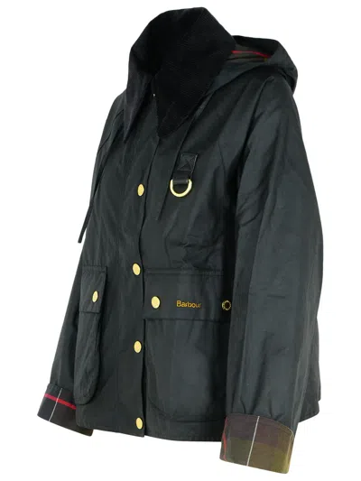 Barbour Reighton Spey Olive Green Waxed Cotton Jacket