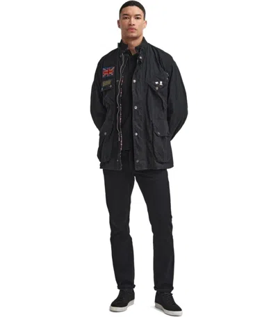Barbour International Steve Mcqueen 60 Th Anniversary Wax Black Jacket