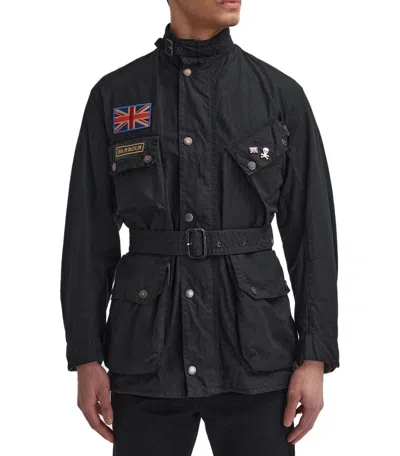 Barbour International Steve Mcqueen 60 Th Anniversary Wax Black Jacket