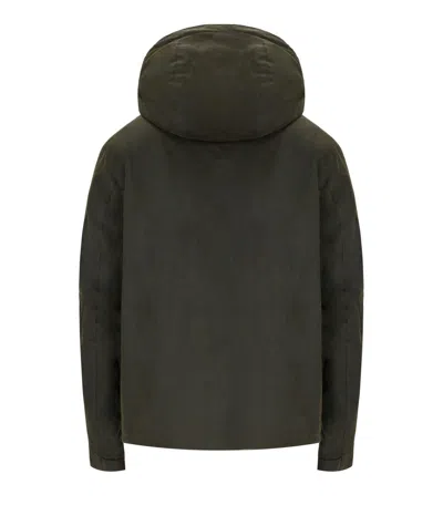 Shop Barbour Kevlar Wax Olive Green Hooded Jacket
