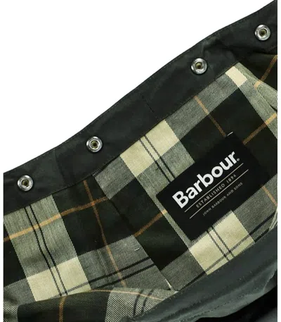 Barbour Waxed Cotton Sage Green Hood