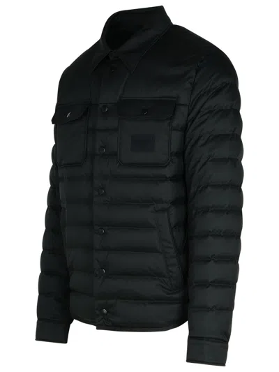 Dolce & Gabbana Black Polyester Down Jacket
