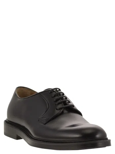 Doucal's Man Lace-up Shoes Midnight Blue Size 6.5 Soft Leather