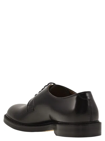 Doucal's Man Lace-up Shoes Midnight Blue Size 6.5 Soft Leather