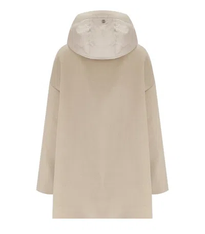 Duno Mayu Beige Hooded Jacket