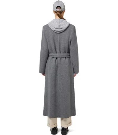Elisabetta Franchi Emblem-embroidered Fine-knit Coat