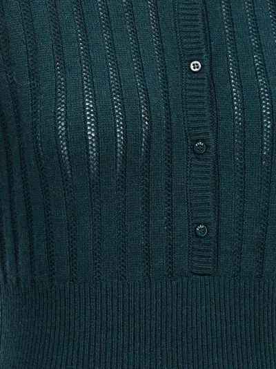 Eres Ribbed Crew Neck Bodysuit With Long Sleeves