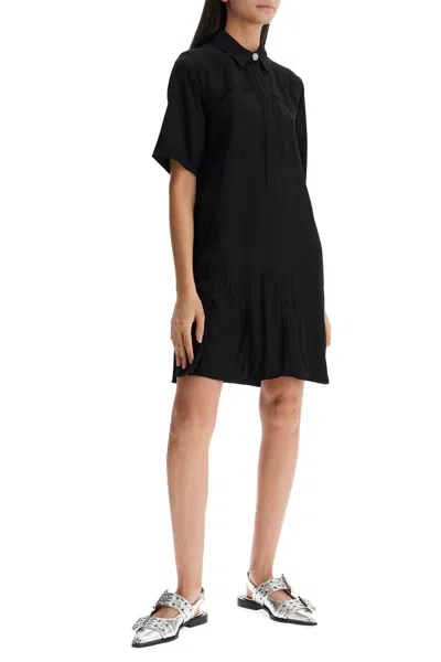 GANNI GANNI 'VISCOSE MINI DRESS WITH 