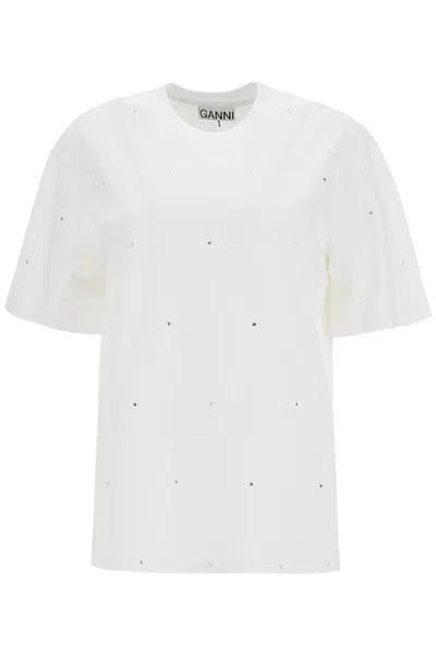 Ganni T-shirt With Rhin