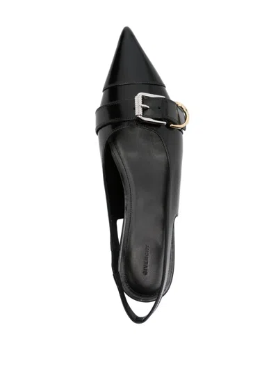 Givenchy Voyou Slingback Ballerina Flat With Pointed Toe In Black