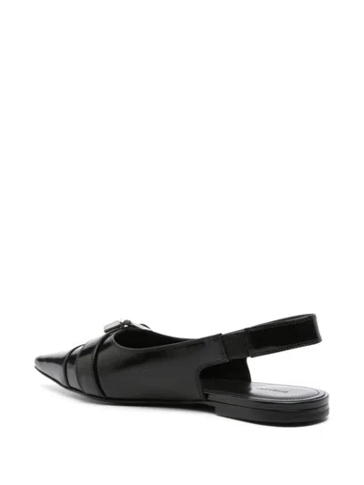 Givenchy Voyou Slingback Ballerina Flat With Pointed Toe In Black