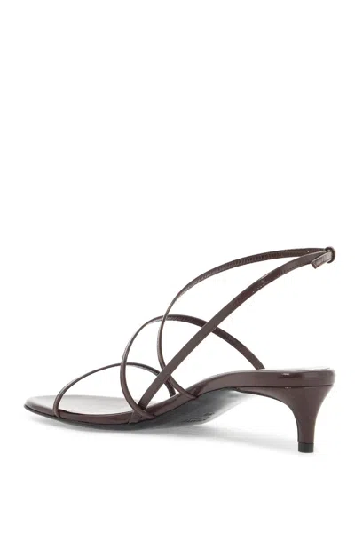 Khaite Loop Kitten Heel Sandal Red Wine