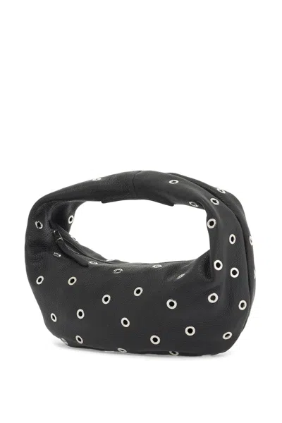 Khaite Olivia Medium Grommet Pebbled Calfskin Hobo Bag