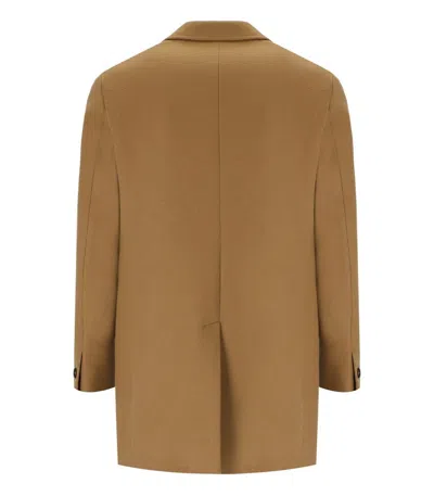Manuel Ritz Camel Single-breasted Coat