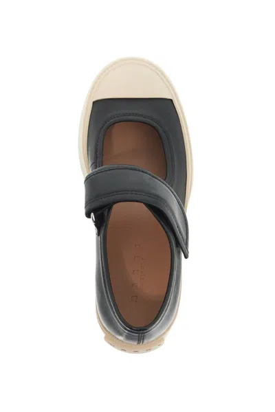 Marni Pablo Mary Jane Nappa Leather Sneakers