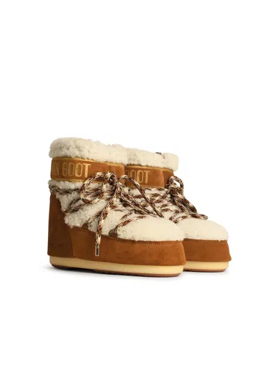 Moonboot Moon Boot 'icon' In Beige Shearling